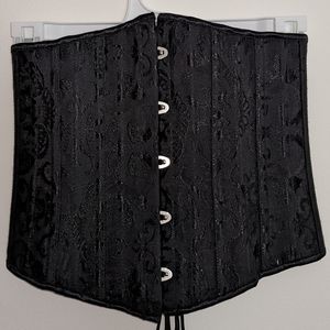 Boned lace up under bust corset